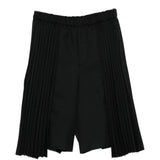 Bermuda con bettaglio plissettato in nero Comme Des Garçons Black - unisex 