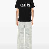 T-shirt a maniche corte con logo  in nero 