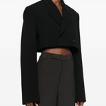 Pantaloni sartoriali a gamba dritta in grigio Rick Owens - donna 