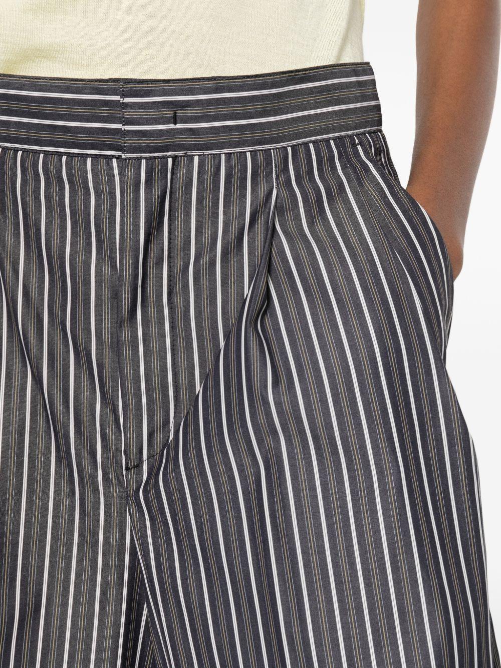 Shorts culottes a righe in grigio Soeur - donna 
