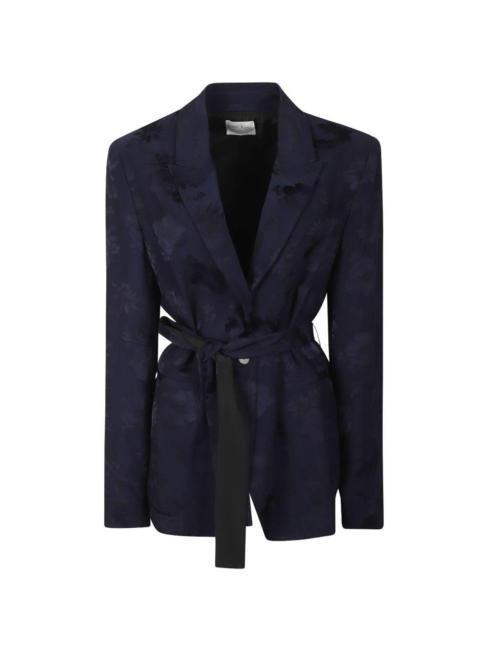 Giacca jacquard in blu Forte Forte - donna 