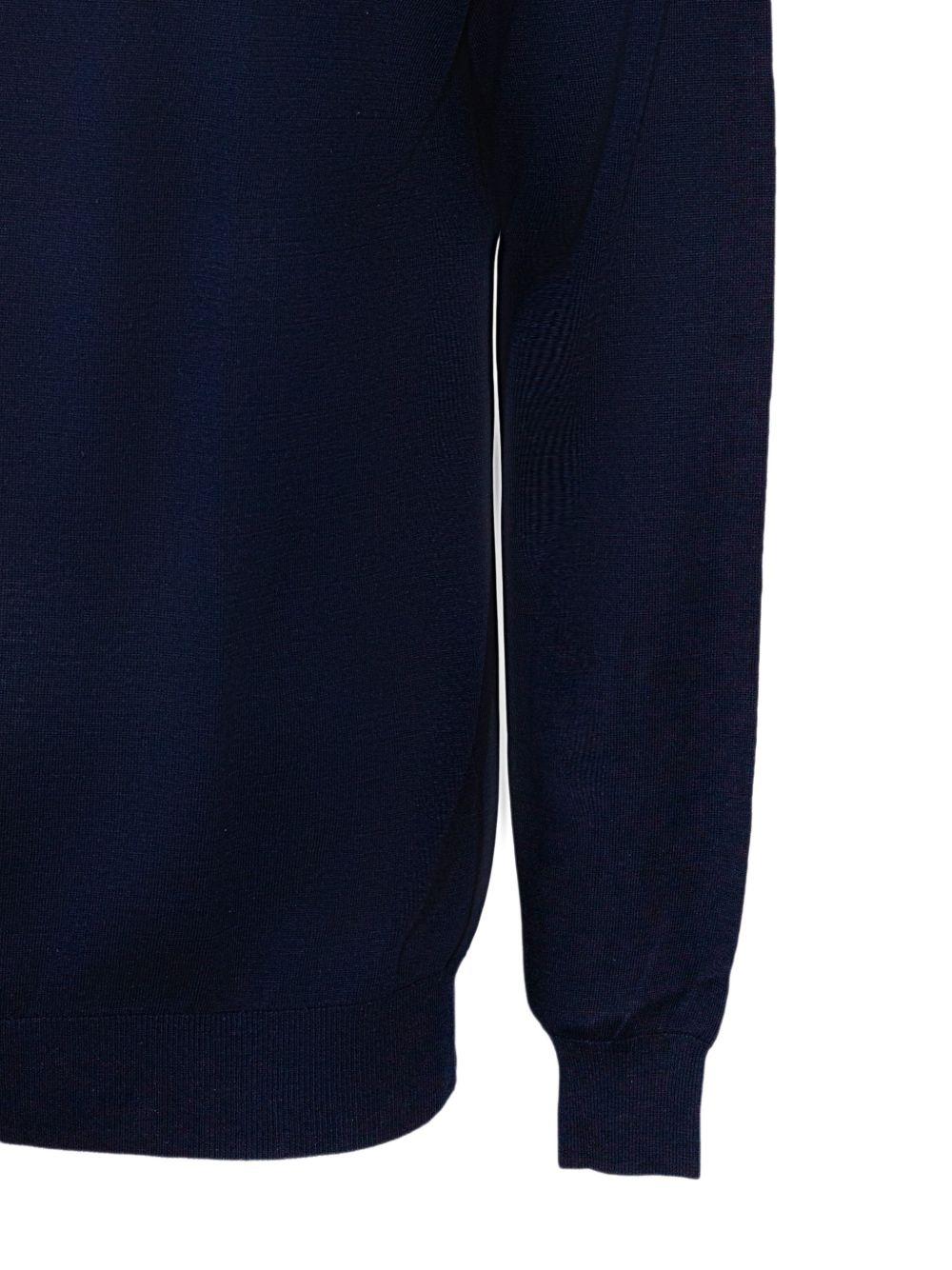 Maglione a maniche lunghe in blu Kangra - uomo 