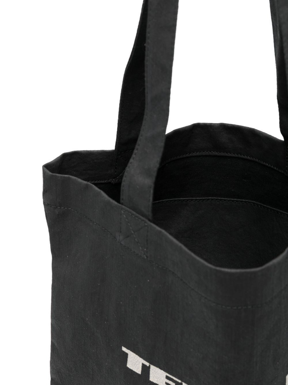 Borsa tote con grafica in nero RICK OWENS DRKSHDW - unisex 