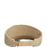 Visiera in rafia con logo in beige Ruslan baginskiy - donna 