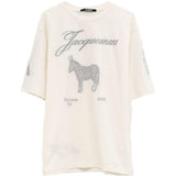T-shirt le âne asino-jacquard in bianco Jacquemus - uomo 