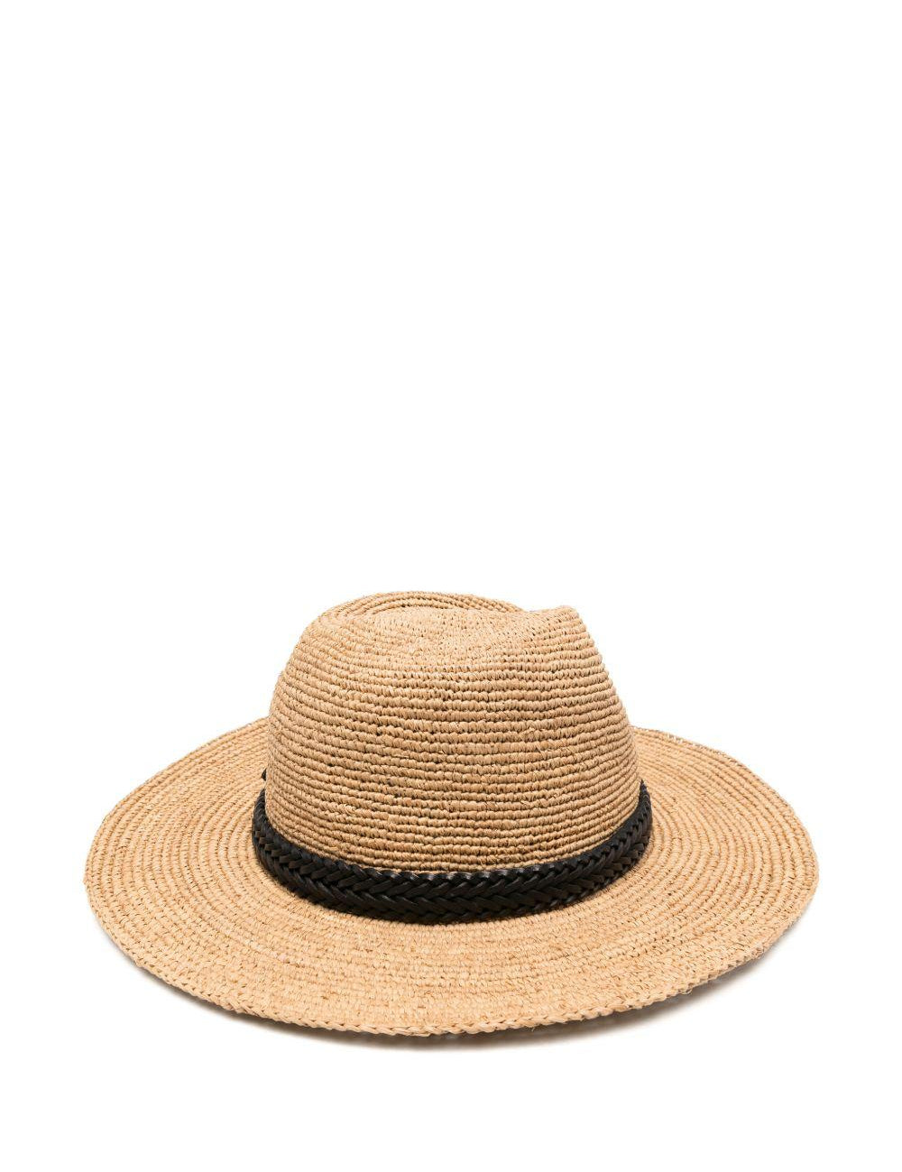Cappello intrecciato in beige Dragon diffusion x sovani  - donna 