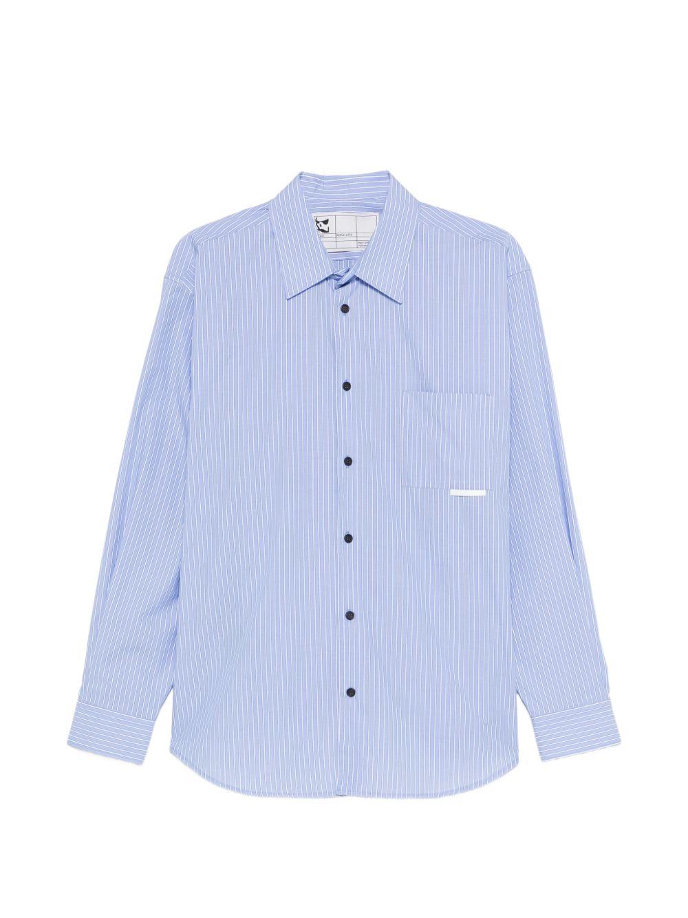 Camicia Replicated a righe in blu Gr10k replicated - uomo 