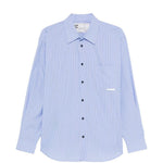 Camicia Replicated a righe in blu Gr10k replicated - uomo 