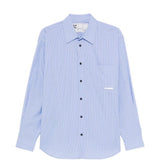 Camicia Replicated a righe in blu Gr10k replicated - uomo 