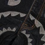 Jeans con applicazione in blu Bape - uomo 