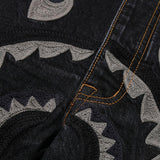 Jeans con applicazione in blu Bape - uomo 