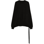 Felpa hun in nero Rick owens drkshdw - uomo 