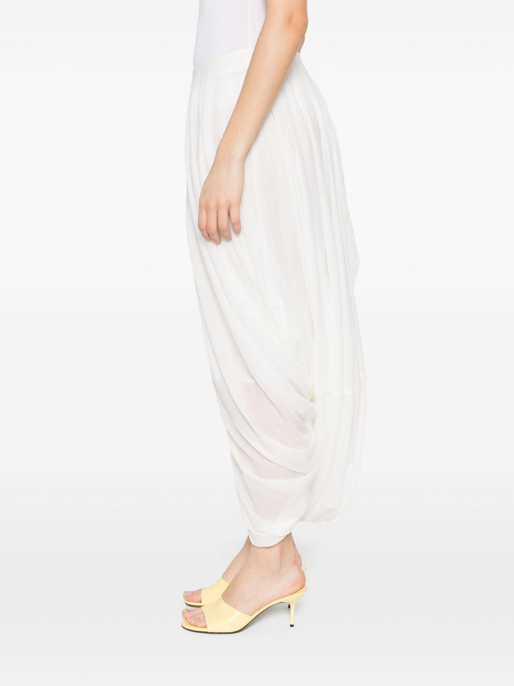 Gonna drapeggiata cocoon in bianco Toteme - donna 