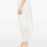 Gonna drapeggiata cocoon in bianco Toteme - donna 