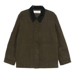 Giacca con colletto a contrasto in verde Oamc peacemaker - men 