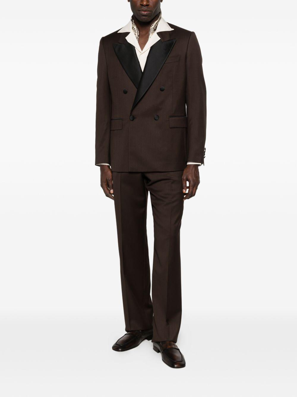 Completo doppiopetto in marrone Lardini - uomo 