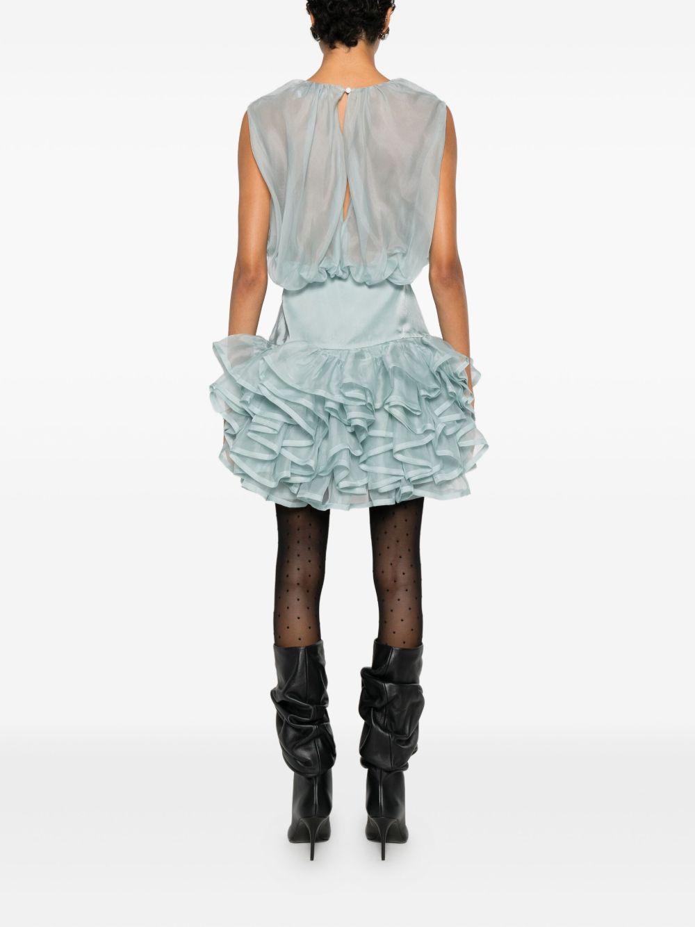 Miniabito con ruches in blu Viktor&rolf - donna 
