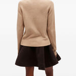 Maglione con stampa in beige Ganni - donna 