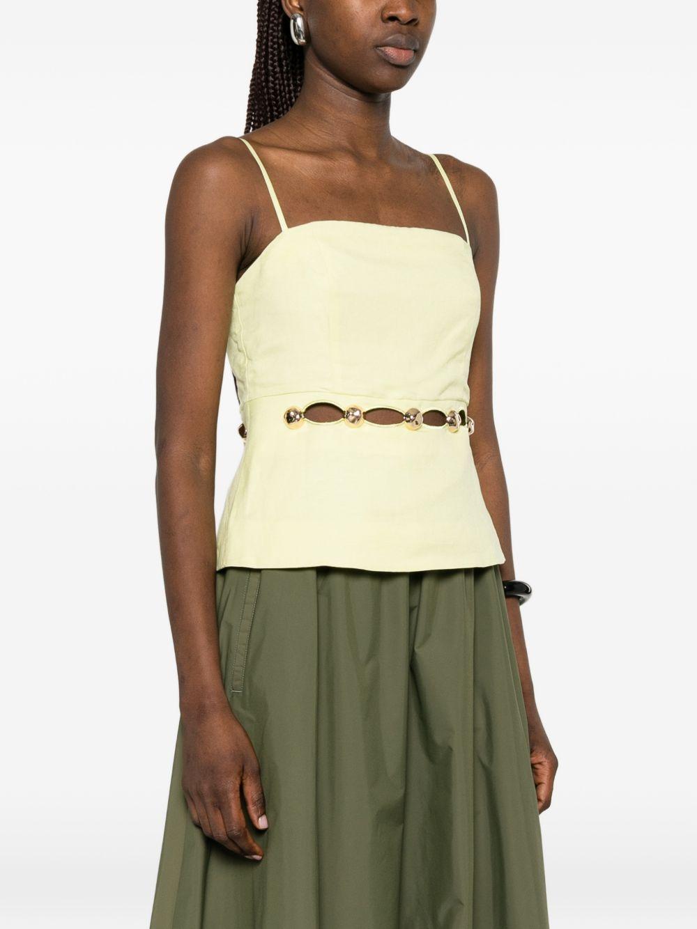 Top Cruz Cami in verde lime 