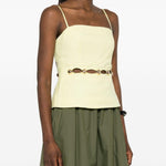Top Cruz Cami in verde lime 