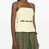 Top Cruz Cami in verde lime 