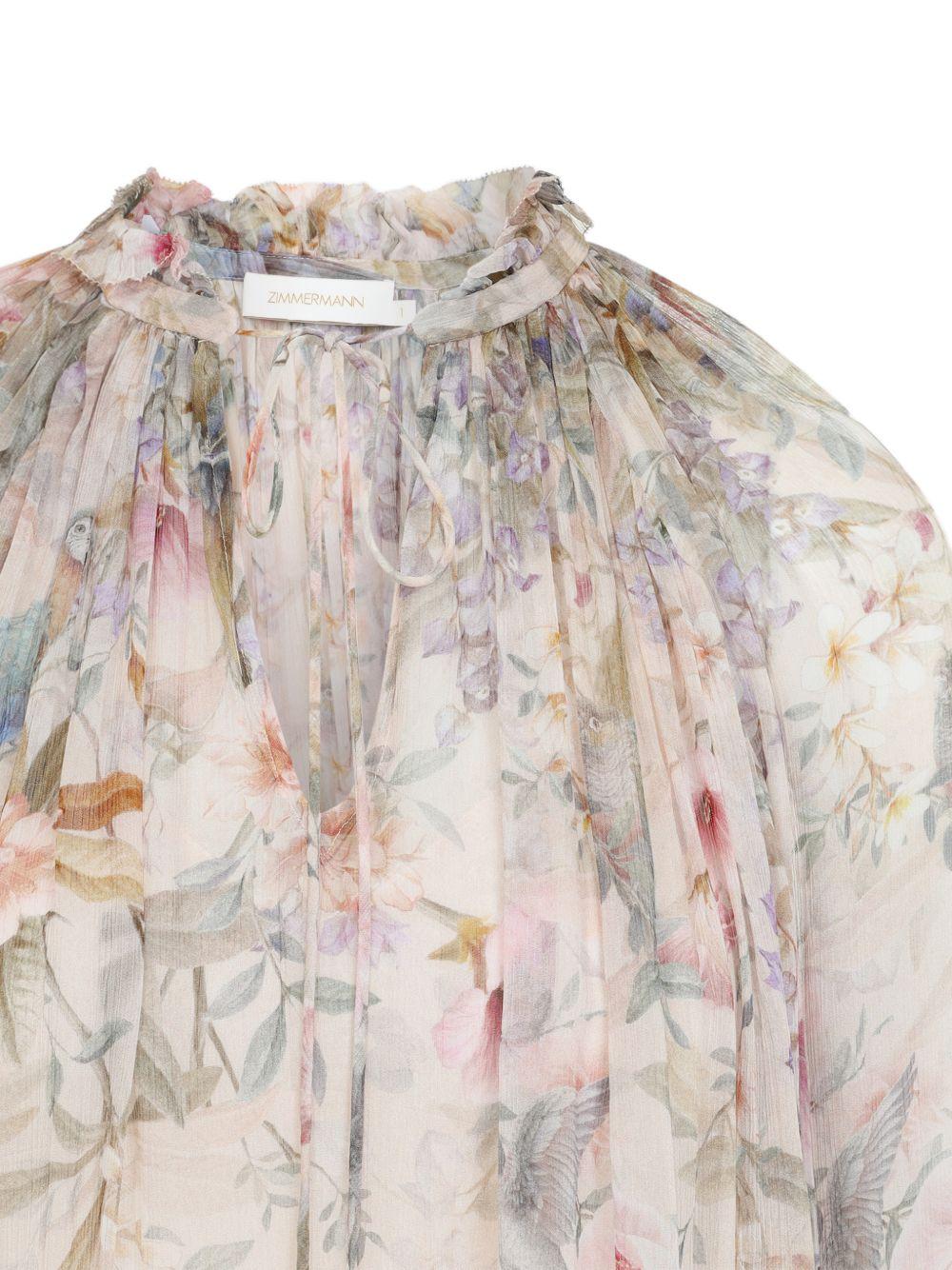 Blusa Rebellion con stampa in avorio Zimmermann - donna 