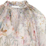 Blusa Rebellion con stampa in avorio Zimmermann - donna 
