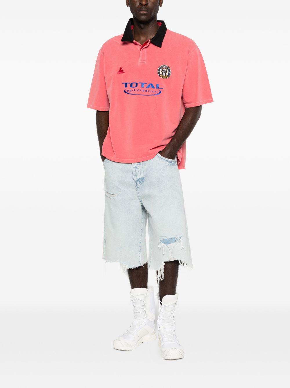 Polo con logo in rosa Martine rose - uomo 