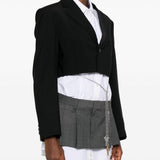 Giacca crop in nero Alexander wang - donna 