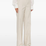 Pantaloni sartoriali in beige Magda butrym - donna 