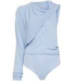 Body Serena drappeggiato in azzurro The andamane - donna 