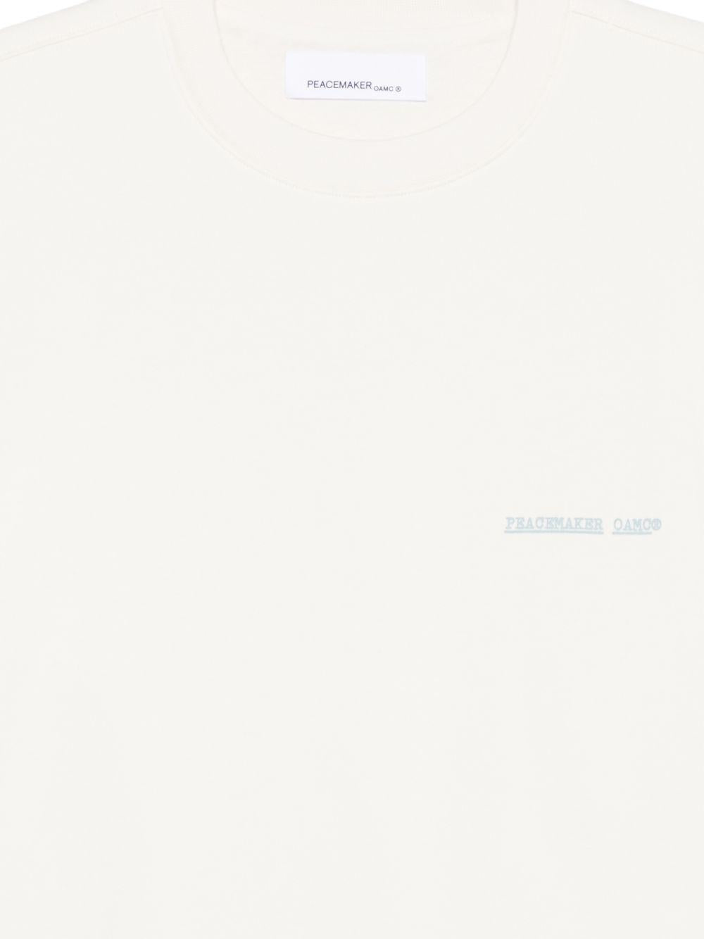 Felpa a maniche lunghe in beige Oamc peacemaker - uomo 