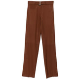 Pantaloni con cintura in marrone Lardini - uomo 