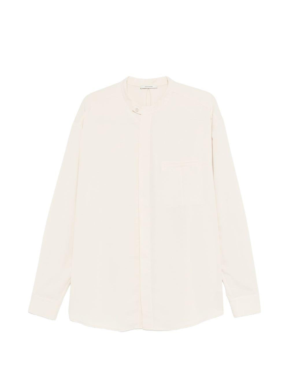 Camicia Mao Dart in avorio Entire Studios - unisex 