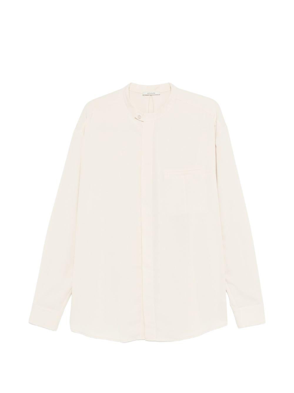 Camicia Mao Dart in avorio Entire Studios - unisex 