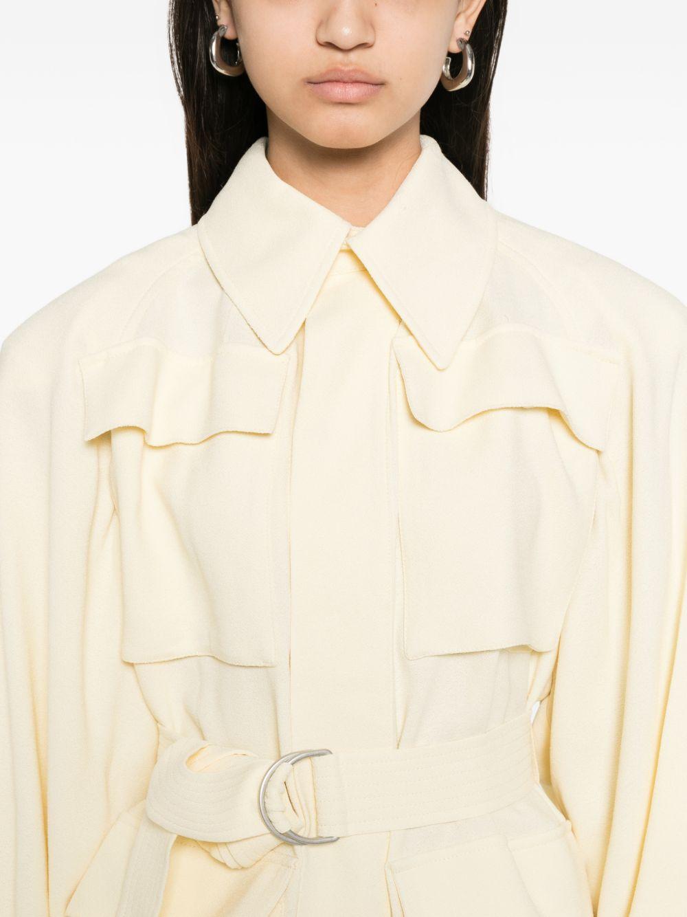 Giacca safari con cintura in giallo Wardrobe.Nyc - donna 