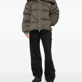 Giacca imbottita con chiusura a zip in verde Bacon - donna 