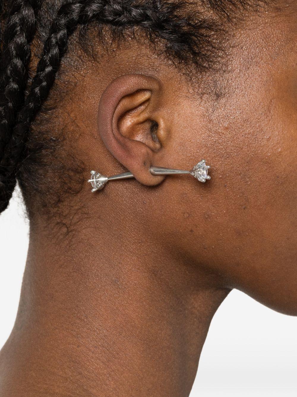 Orecchino diamant in argento Panconesi - unisex 