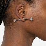 Orecchino diamant in argento Panconesi - unisex 