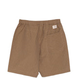 Pantaloncini a righe con tasca in marrone Ranra - uomo 