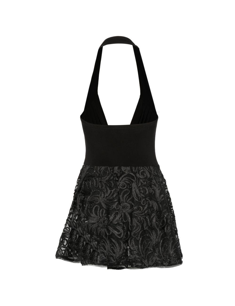 Abito scollo halter Cayla in nero norma kamali - donna 