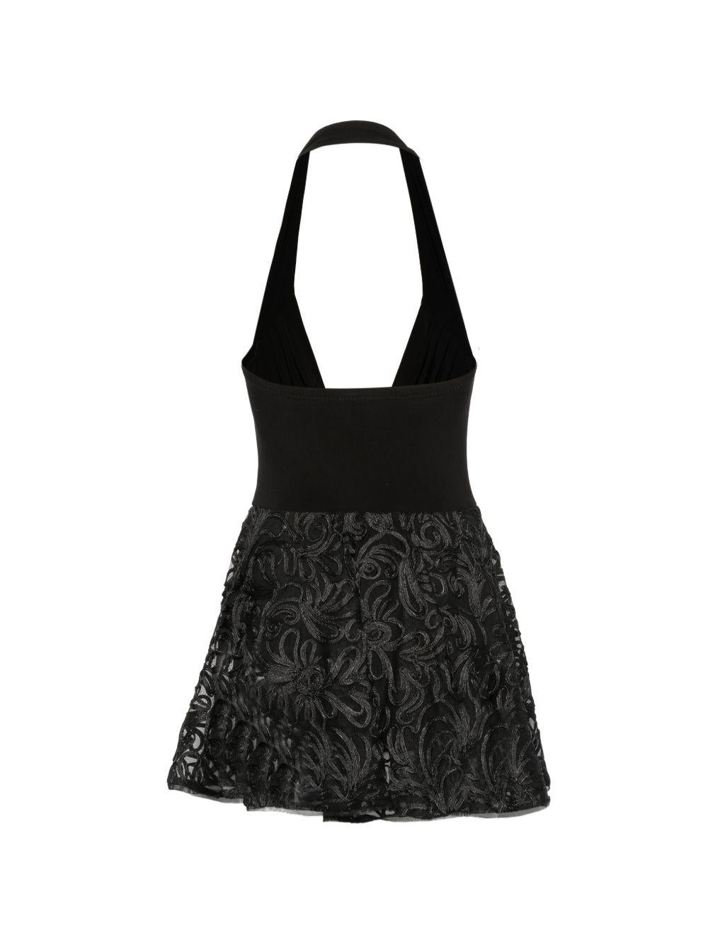 Abito scollo halter Cayla in nero norma kamali - donna 
