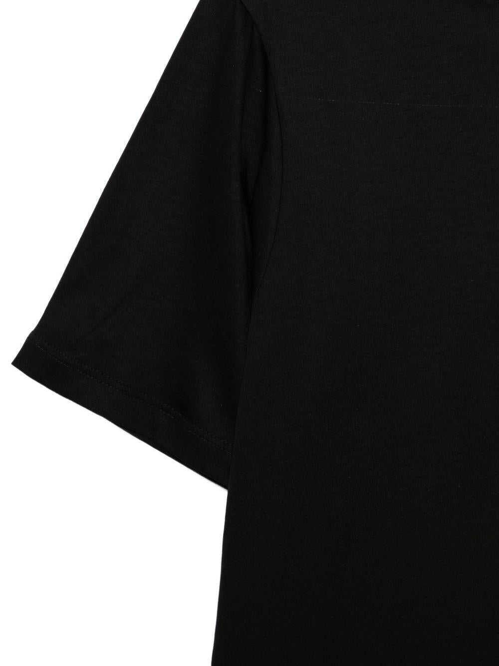 T-shirt girocollo in nero Kangra - uomo 
