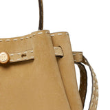 Borsa a mano Romy in beige Tory Burch - donna 