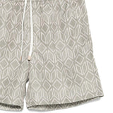 Pantaloncini da bagno con motivo geometrico in verde Eleventy - uomo 