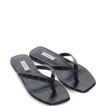 Sandali infradito in marrone cocco toteme - donna 