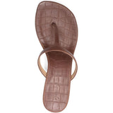 Sandali infradito effetto coccodrillo in marrone Marsell - donna 