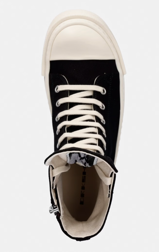 Sneakers alte in nero Rick Owens Drkshdw - uomo 