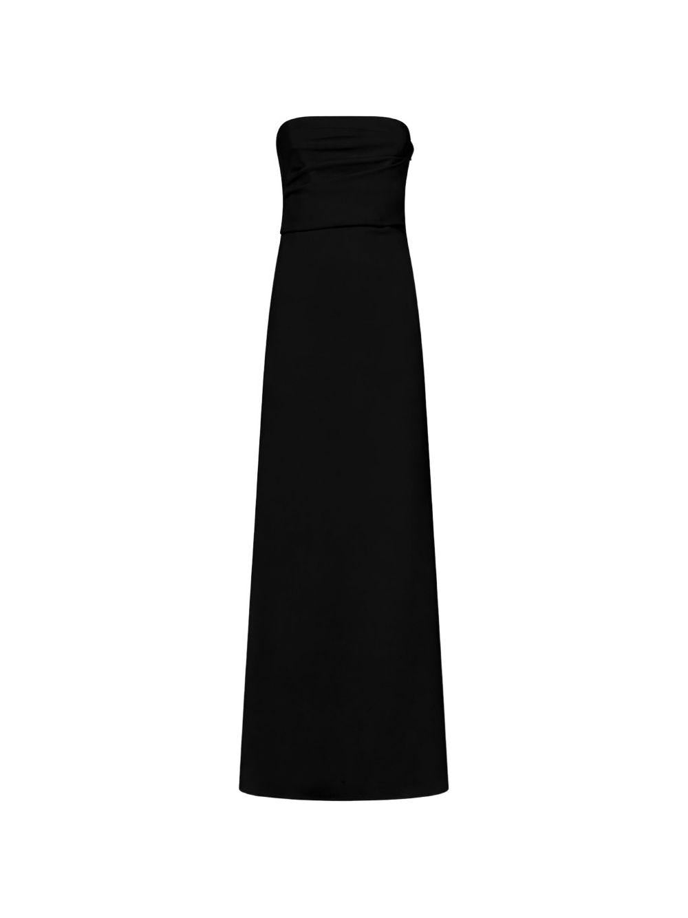 Abito lungo senza spalline in nero Amen - donna 