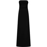 Abito lungo senza spalline in nero Amen - donna 